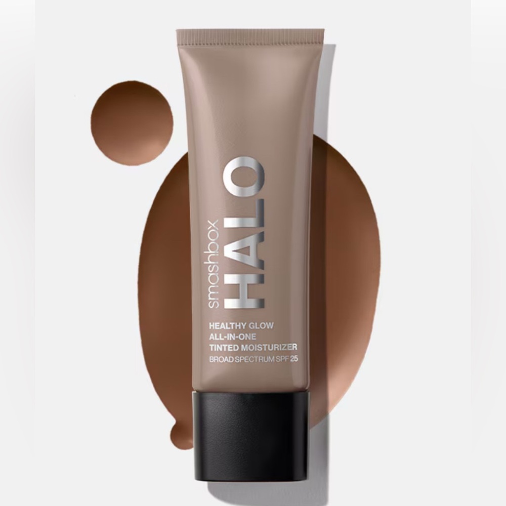 NWT Halo Healthy Glow All-In-One SPF25 Tinted Moisturizer In Deep Golden